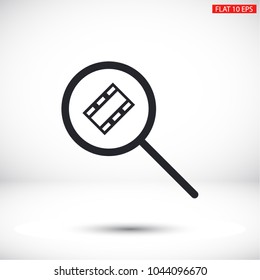 video search  icon vector