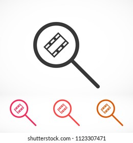 video search  icon vector