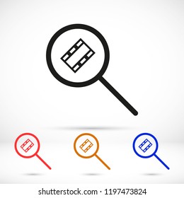 video search  icon vector
