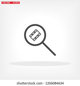 video search  icon vector