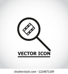 video search  icon vector