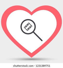 video search  icon vector