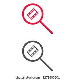 video search  icon vector