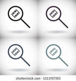 video search  icon vector