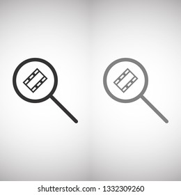 video search  icon vector