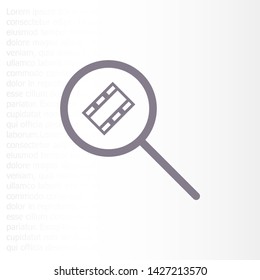 video search icon vector . Lorem Ipsum Illustration design