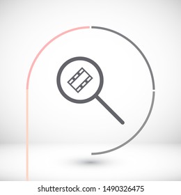 video search icon vector . Lorem Ipsum Illustration design