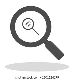 video search icon vector . Lorem Ipsum Illustration design