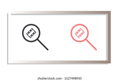 video search icon vector . Lorem Ipsum Illustration design