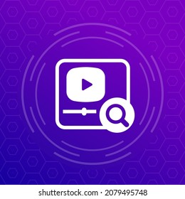 Video search icon for web