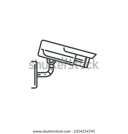 Video, security, camera, law, police, court, jurisprudence icon, vector illustration