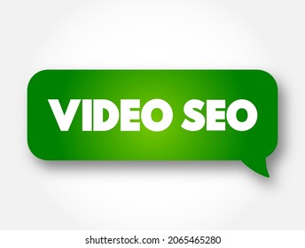 Video Seo text message bubble, concept background