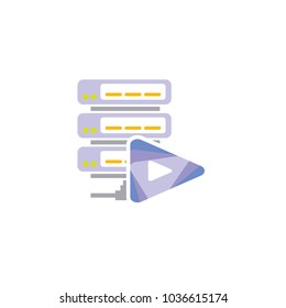 Video Server Logo Icon Design