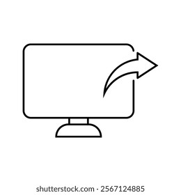 video sharing icon illustration design