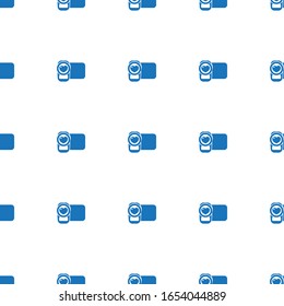 video shooting icon pattern seamless isolated on white background. Editable filled video shooting icon. video shooting icon pattern for web and mobile.