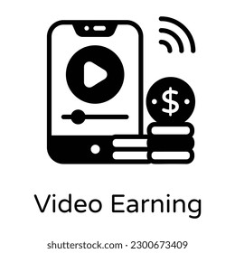 Video showing concept of online streaming 