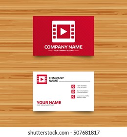Video sign icon. Video frame symbol.