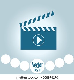 Video sign icon. Vector illustration.