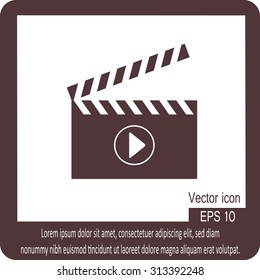 Video sign icon. Vector illustration.