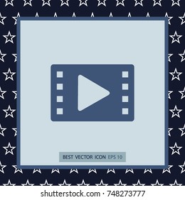 Video sign, vector design element