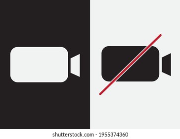 La señal de video está funcionando y no está funcionando. Marcador o indicador de información