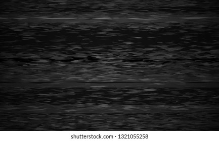 Video signal noise. Tv screen signals glitch, digital television error and broadcast interference noises texture. Wrong tv screen glitched effect, glitches vector illustration