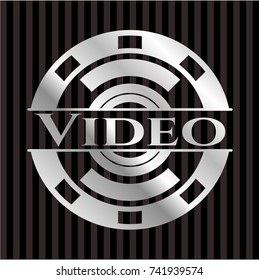 Video silver emblem or badge
