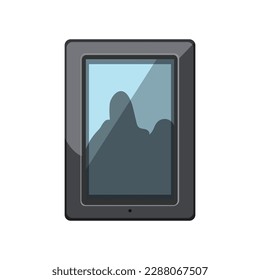 video smart photo frame cartoon. digital app, picture phone video smart photo frame sign. isolated symbol vector illustration