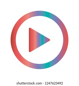 Video start button. vector
