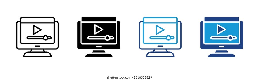 Videostream-Symbolelement für Design