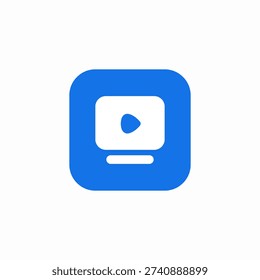 video stream icon sign vector