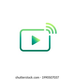 Video, stream and streaming icon