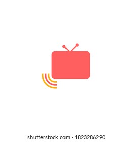 video stream vector icon design template