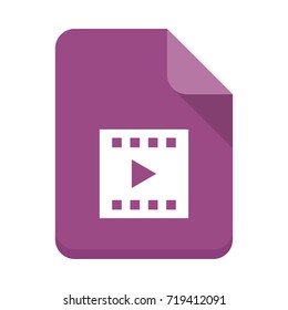 video streaming document icon