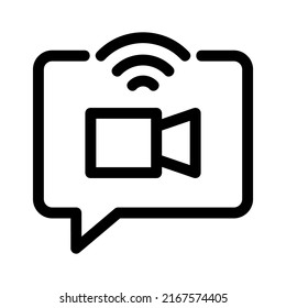 video streaming icon or logo isolated sign symbol vector illustration - high quality black style vector icons

