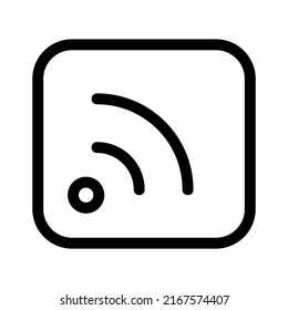 icono de streaming de vídeo o logotipo símbolo de signo aislado ilustración vectorial - iconos vectoriales de estilo negro de alta calidad
