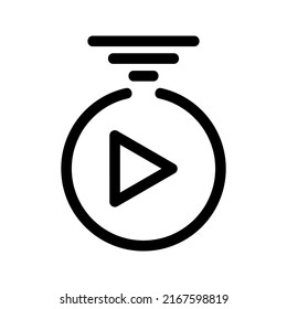 video streaming icon or logo isolated sign symbol vector illustration - high quality black style vector icons
