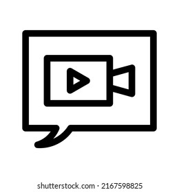 video streaming icon or logo isolated sign symbol vector illustration - high quality black style vector icons
