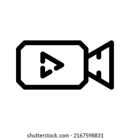 video streaming icon or logo isolated sign symbol vector illustration - high quality black style vector icons

