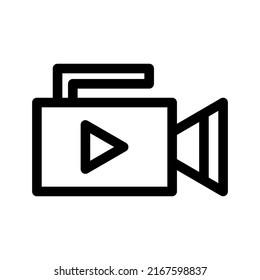 video streaming icon or logo isolated sign symbol vector illustration - high quality black style vector icons
