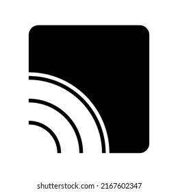 Video-Streaming-Symbol oder Logo einzeln auf Zeichen, Vektorgrafik - hochwertige Vektorsymbole in schwarzem Stil
