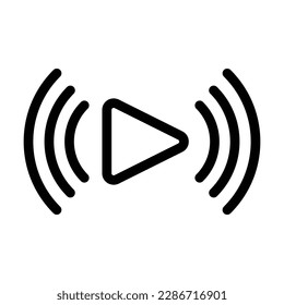 Video-Streaming-Symbol, Video-Vektorgrafik, Streaming-Illustration