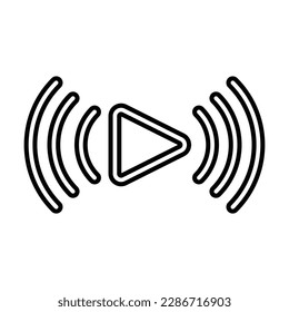 icono de streaming de vídeo, vector de vídeo, ilustración de streaming