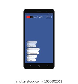 Video streaming on smartphone. Watch online videos poster suitable for info graphics, presentation or advertising. Vector illustration. Video streaming on smartphone. Watch online videos poster suitable for info graphics, presentation or advertising. Vector illustration.