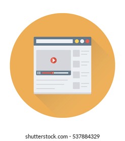 Video Streaming Vector Icon