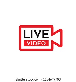 Video streaming vector icon illustration sign
