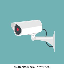 Video surveillance, camera cctv. Vector illustration