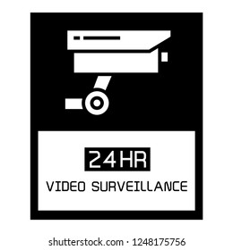 video surveillance camera icons set