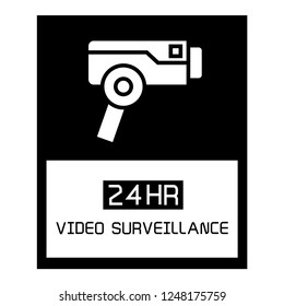 video surveillance camera icons set