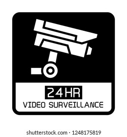 video surveillance camera icons set